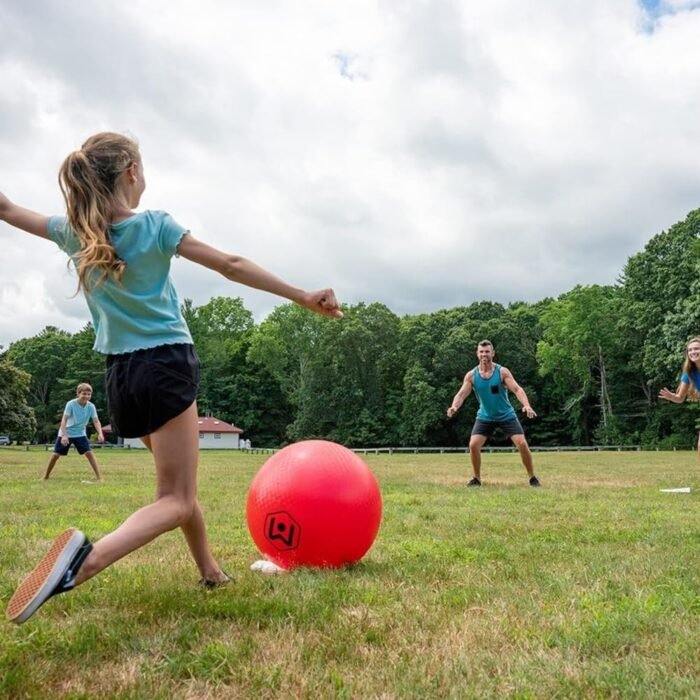 Wicked Big Sports Little Kids Kickball-Supersized Kickball Outdoor Sport Tailgate Backyard Beach Game Fun for All, Original Version, red - Image 3
