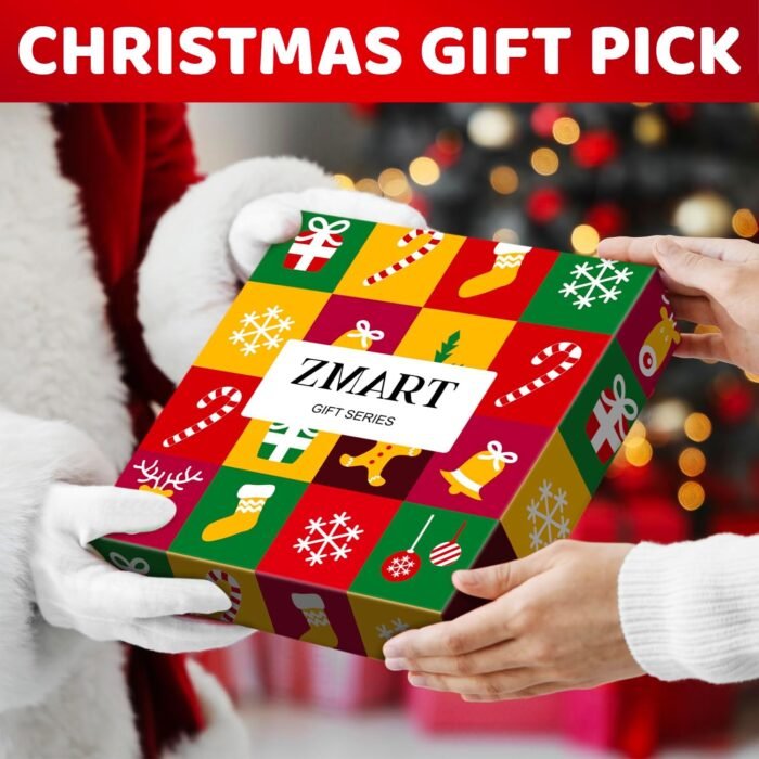 Zmart Christmas Gifts Stocking Socks for Men Women - Secret Santa Socks Xmas Stocking Stuffers for Mom Dad, Light Up Black Socks - Image 6