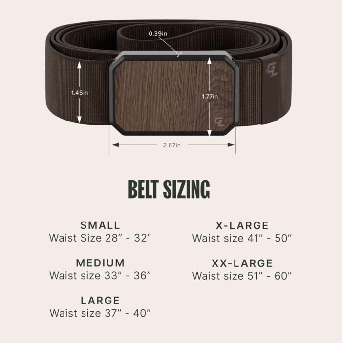 Groove Life Groove Belt Men's Stretch Nylon Belt with Magnetic Aluminum Buckle, Lifetime Coverage - Image 6