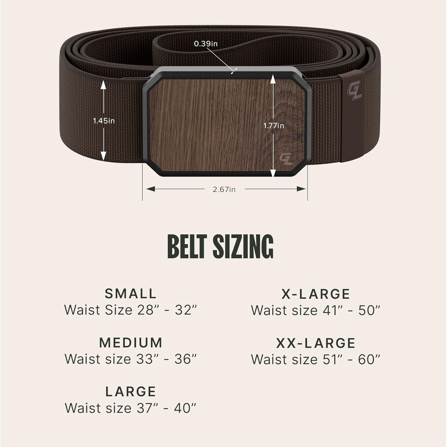 Groove Life Groove Belt Men's Stretch Nylon Belt with Magnetic Aluminum Buckle, Lifetime Coverage - Image 6