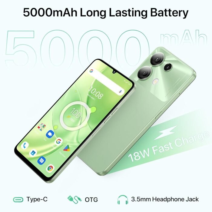 UMIDIGI G9 5G Cell Phone, Android 14 Unlocked Phones, 12(6+6) GB +128GB/1TB TF Expand, 5G Dual SIM, 50MP Camera, 6.75" HD+ 90Hz Display, AI Face & Fingerprint Unlock, 5000mAh Android Phone Green - Image 7