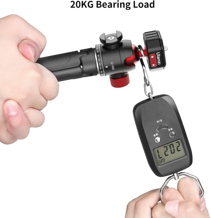 ULANZI Ball Head with Claw Super Quick Release Design, Professional Metal 360° Rotating Panoramic Ball Head with Cold Shoe, Up 44.1lbs Load, for Tripod,Monopod,Slider,DSLR Camera (U-100) - Image 4