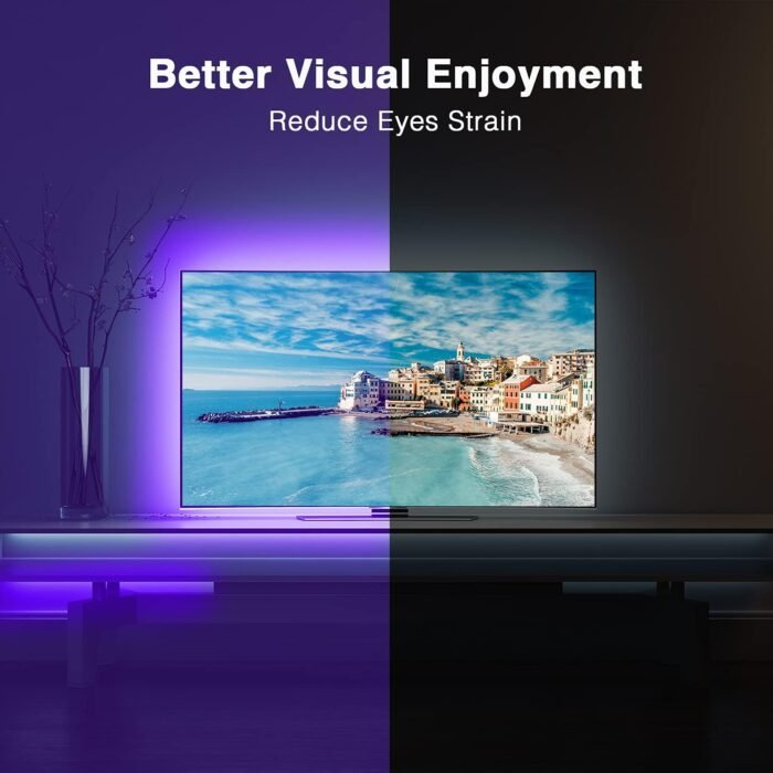 DAYBETTER LED Lights for TV 65 Inch,TV Led Backlight,15ft Led TV Lights,USB Led Strip Lights for TV 65-75 inch with Remote,Room Led Lights for Bedroom Bluetooth,HDTV Mood Lighting,Gaming Room Decor - Image 6