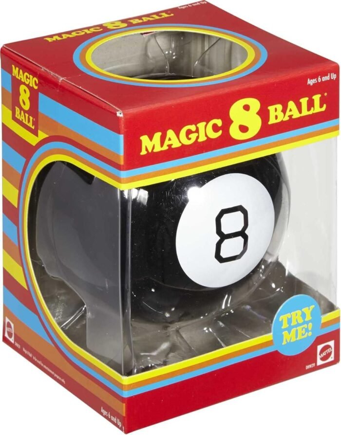 Mattel Games Magic 8 Ball Kids Toy, Retro Themed Novelty Fortune Teller, Ask a Question and Turn Over for Answer - Image 4