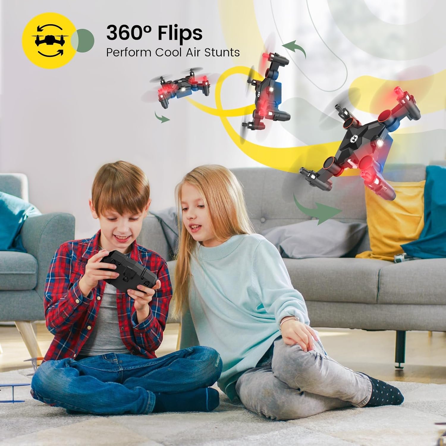 Holy Stone HS190 Foldable Mini Nano RC Drone for Kids Gift Portable Pocket Quadcopter with Altitude Hold 3D Flips and Headless Mode Easy to Fly for Beginners - Image 7