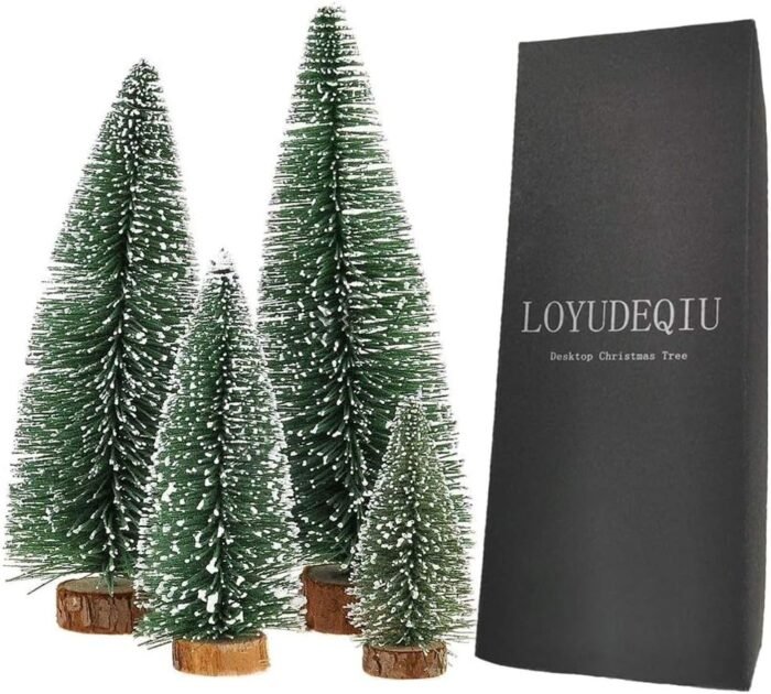Desktop Miniature Pine Tree Tabletop Christmas Tree Small Pine Tree Decor Christmas Tree Toppers - Image 9