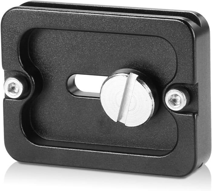 Neewer Pack of 2 PU-50 50 mm Universal Metal Quick Release Plate with 1/4 Inch Screw, Compliant with Standard for Camera Tripod Ball Joint (Black) - Image 5