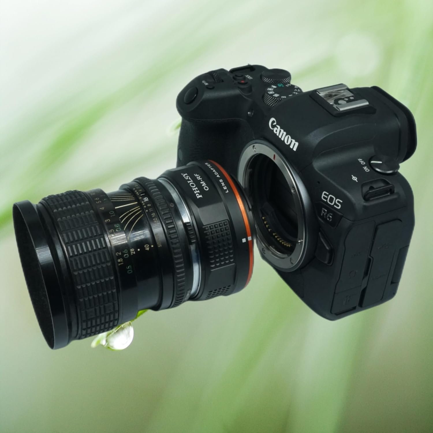 Lens Mount Adapter Manual Focus: Compatible with Olympus OM Lens to Canon RF (EOS R-Type) Camera Body - Image 3