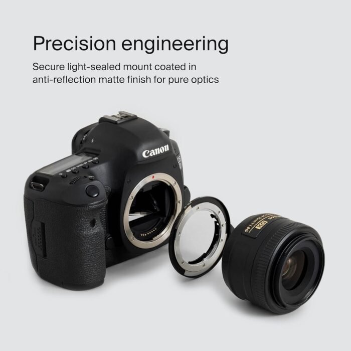Urth Lens Mount Adapter: Compatible for Nikon F (G-Type) Lens to Canon (EF/EF-S) Camera Body - Image 4