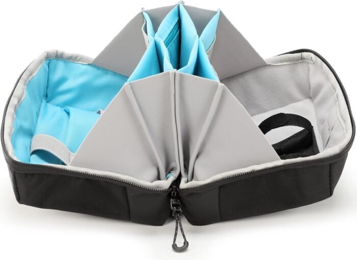 VanFn Electronics Travel Organizer Storage Bag, Travel Accessory Handle Bag, Gadgets Organizer Pouch, USB Cable Organizer, Travel Friendly Electronics Organizer P.Travel Series