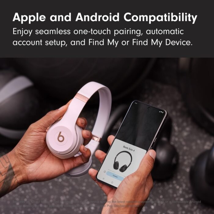 Beats Solo 4 - Wireless Bluetooth On-Ear Headphones, Apple & Android Compatible, Up to 50 Hours of Battery Life - Cloud Pink - Image 6