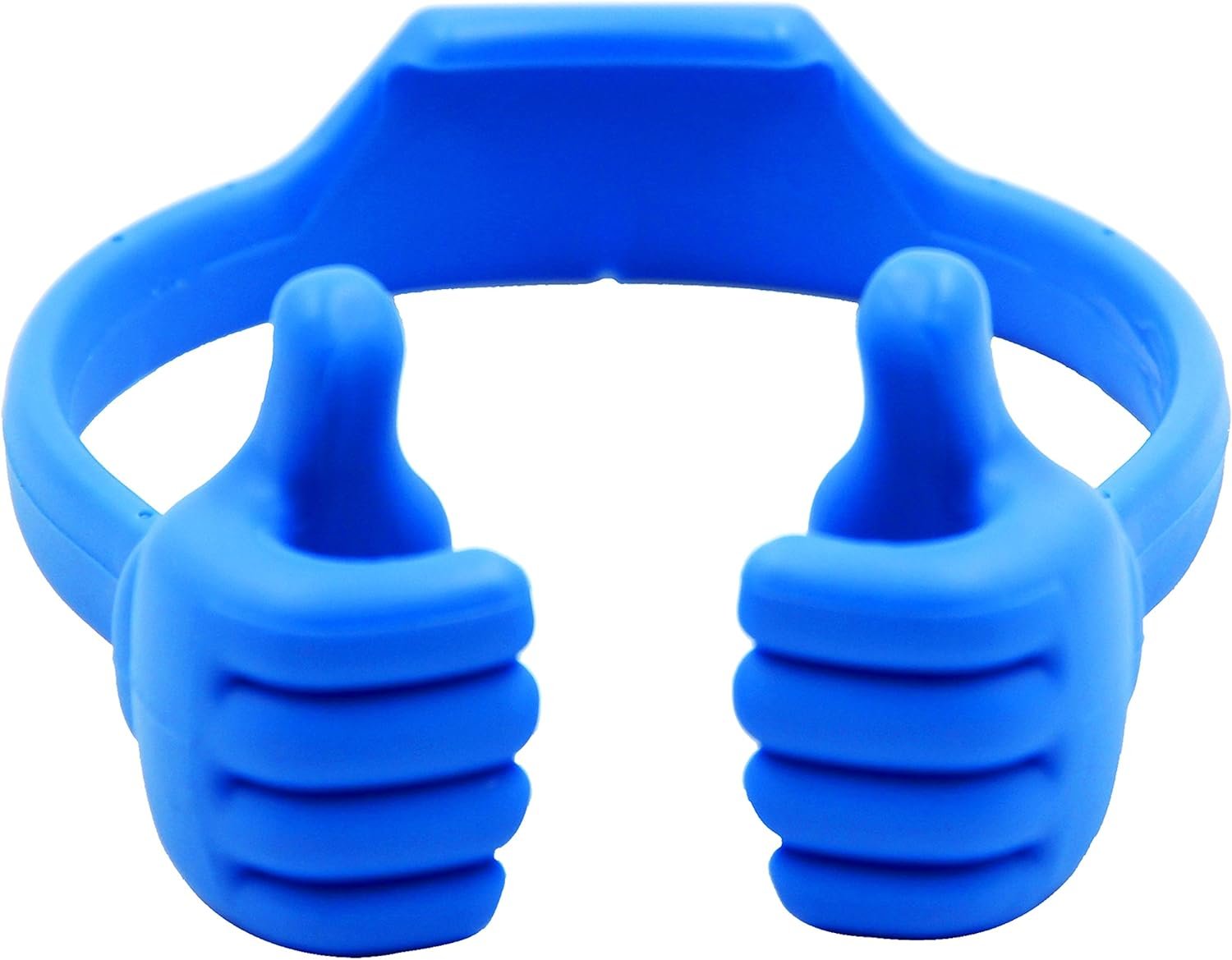 Honsky Thumbs-up Cell Phone Stand Holder, Tablet Stand Cradle for Desk Desktop Smartphone Cellphone Mobile Phone,Tablets - Universal, Adjustable Flexible,Blue