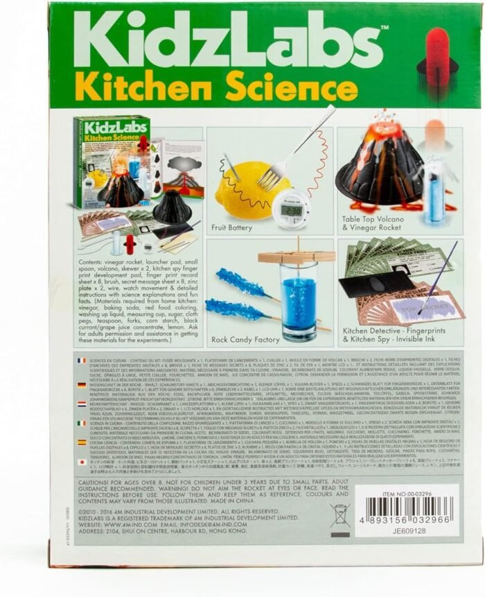 4M Kitchen Science Kit - DIY Chemistry Experiment Lab Stem Toys Gift for Kids & Teens, Boys & Girls (3806) - Image 3