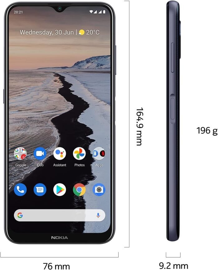 Nokia G10 | Android 11 | Unlocked Smartphone | 3-Day Battery | Dual SIM | US Version | 3/32GB | 6.52-Inch Screen | 13MP Triple Camera | Polar Night - Image 8