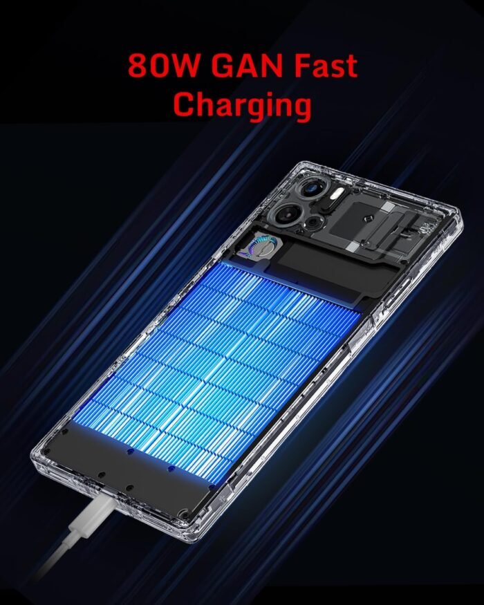 REDMAGIC 9S Pro Smartphone 5G, 120Hz Gaming Phone, 6.8" Full Screen, Under Display Camera, 6500mAh Android Phone, Snapdragon 8 Gen 3, 12+256GB, 80W Charger, Dual-Sim, US Unlocked Cell Phone Black - Image 5