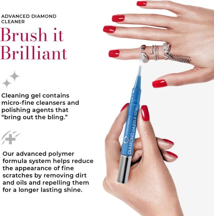 CONNOISSEURS Diamond Dazzle Stik - Portable Diamond Cleaner for Rings and Other Jewelry - Bring Out The Sparkle in Your Diamonds and Precious Stones - Image 3