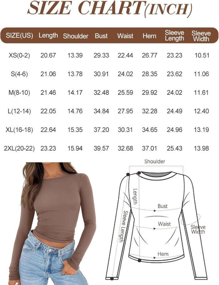AUTOMET Womens Long Sleeve Shirts Basic Crop Tops Going Out Fall Fashion Slim Fit Y2K Tops 2024 - Image 6