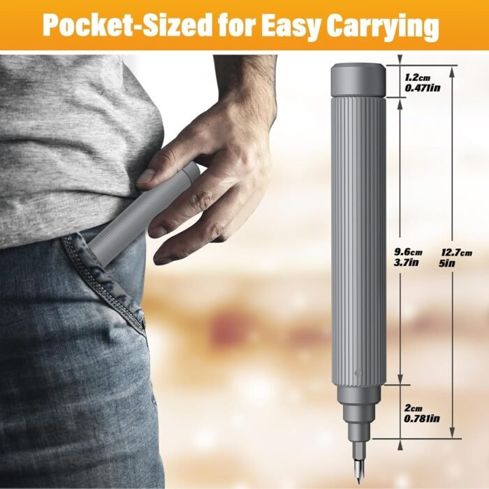Stocking Stuffers for Adults Men Mini Magnetic 22-In-1 Edc Repair Tool Kit Christmas Gift for Electronics, Glasses, Watch and Phone Cool Gadget for Him Dad Husband (Space gray) - Image 7