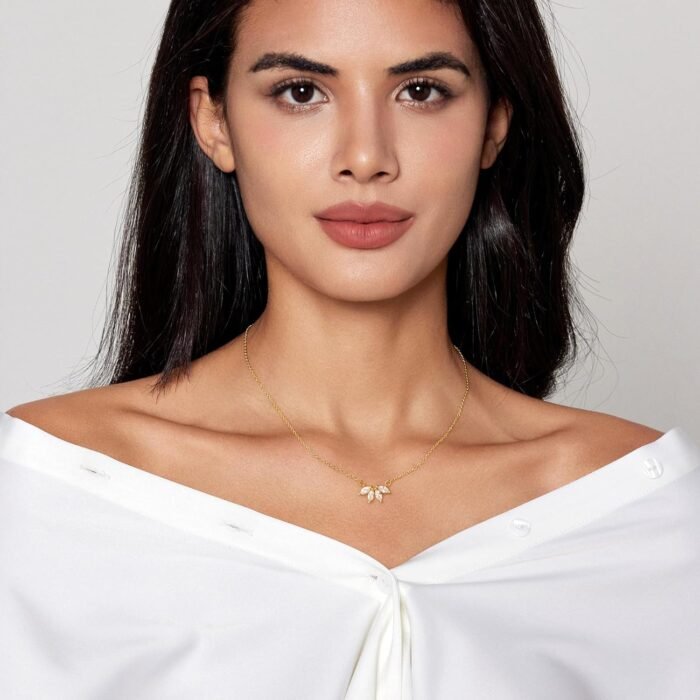 Zeffy Diamond Necklaces for Women, Dainty Gold Necklace 18k Gold Plated Layered Necklaces Simple Gold CZ Diamond Pendant Necklaces for Women Trendy Jewelry Gifts for Girls - Image 5