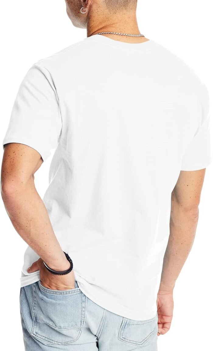 Hanes Men's T-Shirt, Beefy-T Heavyweight Cotton Crewneck Tee, 1 or 2 Pack, Available in Tall Sizes - Image 2
