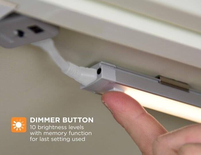 BLACK+DECKER LED Under Cabinet Lighting Kit, 3-Bars, 9 Inches Each, DIY Tool-Free Installation, Warm White, 2700K, 1080 Lumens, 15 Watts, Home Accent (LEDUC9-3WK) - Image 5