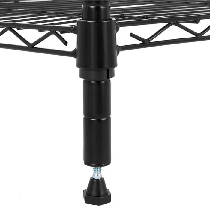 Amazon Basics 5-Shelf Multipurpose Adjustable Sturdy Steel Storage Shelving Unit, Easy Assembly, 13.4" D x 23.2"W x 60"H, Black - Image 3