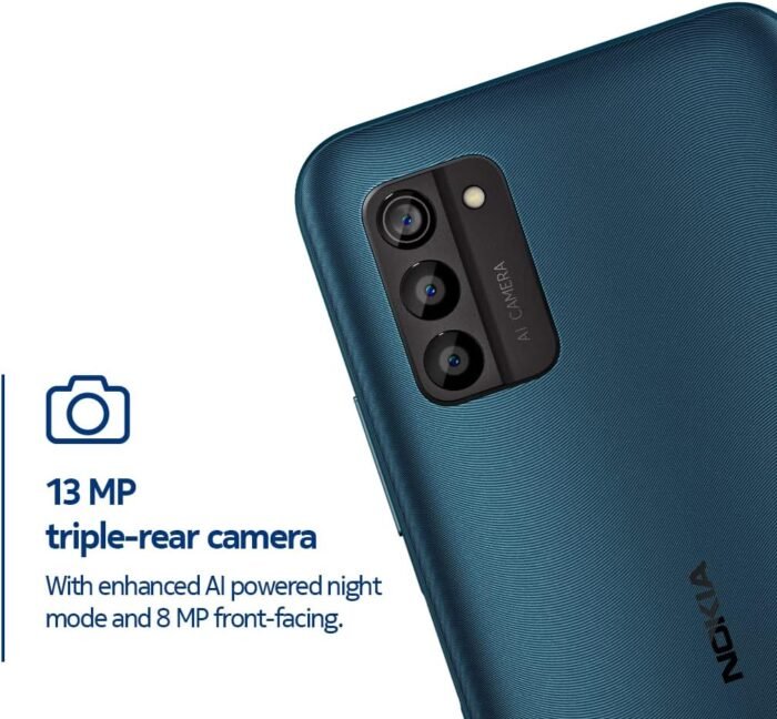 Nokia G100 | Verizon, T-Mobile, AT&T | Android 12 | Unlocked Smartphone | 2-Day Battery | US Version | 3/32GB | 6.52-Inch Screen | 13MP Triple Camera | Polar Night (Renewed) - Image 2