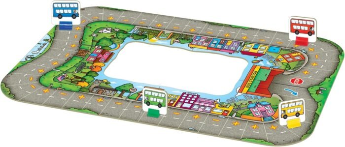 Orchard Toys Moose Games Bus Stop Game. A Fun Introduction to Addition and Subtraction. Pick up and Drop Off Passengers on Your Bus. for Ages 4-8 and for 2-4 Players - Image 5