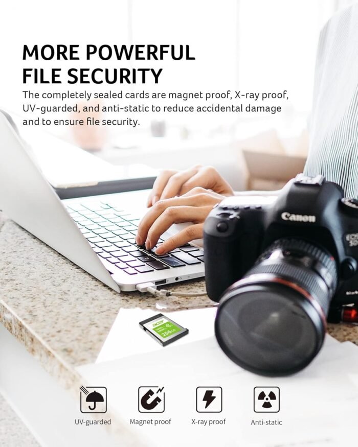 Acer CFE100 256GB Digital Memory Card - CFexpress Card Type B Up to 1600 MB/s Read for Cameras - BL.9BWWA.319 - Image 5