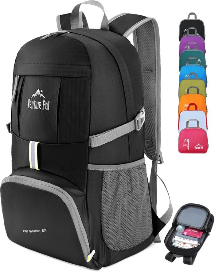 Venture Pal 35L Ultralight Lightweight Packable Foldable Travel Camping Hiking Outdoor Sports Backpack Daypack