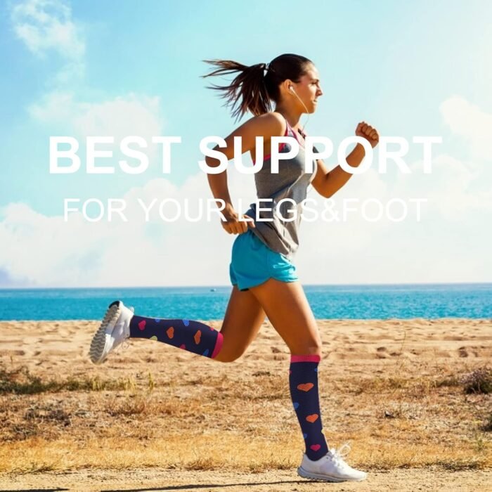 bropite Compression Socks for Women & Men Circulation-Support Knee High Socks 20-30 mmhg-Best for Running,Medical,Nurse,Travel - Image 2
