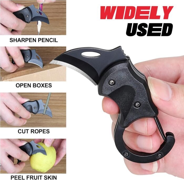 Christmas Stocking Stuffers Gifts for Men Dad Brother, Small Pocket Knife, Keychain, EDC Gadgets for Everyday Carry, Gifts Idea for Men, Unique Gifts for Camping Fishing Hiking, Dad Stocking Stuffers - Image 4