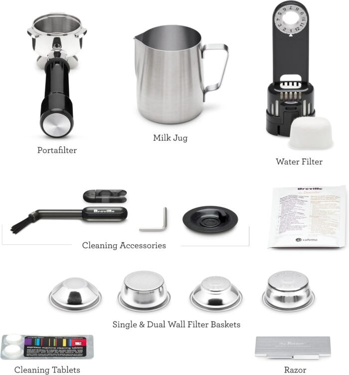 Breville the Barista Express Impress Espresso Machine with Grinder & Milk Frother, Espresso Maker with Assisted Tamping, Cappuccino & Latte Machine for Home, BES876BSS, Brushed Stainless Steel - Image 8
