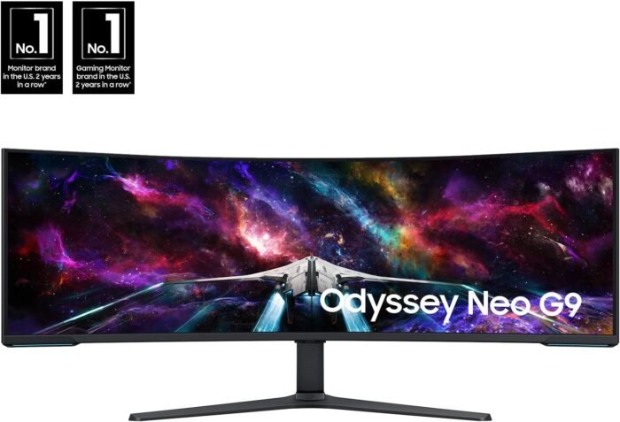 SAMSUNG 57" Odyssey Neo G9 Series Dual 4K UHD 1000R Curved Gaming Monitor, 240Hz, 1ms with DisplayPort 2.1, Quantum Mini-LED, DisplayHDR 1000, AMD FreeSync Premium Pro, LS57CG952NNXZA, 2023 - Image 2