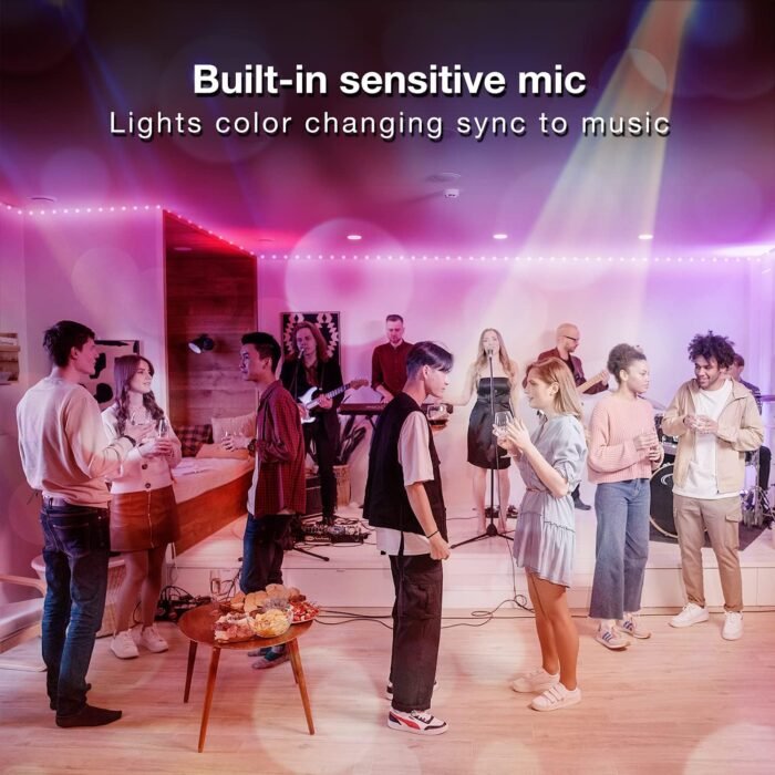 DAYBETTER Led Strip Lights 200 ft (2 Rolls of 100 ft) Ultra Long Smart Light Strips with App Voice Control Remote, RGB Music Sync Color Changing Lights for Bedroom, Kitchen, Party,Home Decoration - Image 4