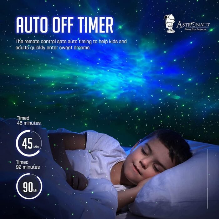 Star Projector Galaxy Night Light - Astronaut Space Projector, Starry Nebula Ceiling LED Lamp with Timer and Remote, Kids Room Decor Aesthetic, for Christmas, Birthdays, Valentine's Day - Image 3