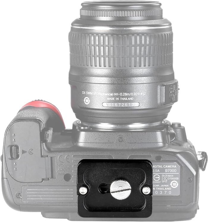 Neewer Pack of 2 PU-50 50 mm Universal Metal Quick Release Plate with 1/4 Inch Screw, Compliant with Standard for Camera Tripod Ball Joint (Black) - Image 4