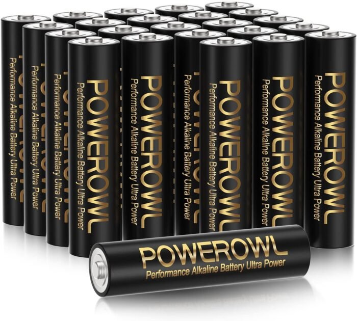 POWEROWL High-Capacity Alkaline AAA Batteries 24 Pack, 1.5v Long Lasting Triple A Battery, 10-Year Shelf Life