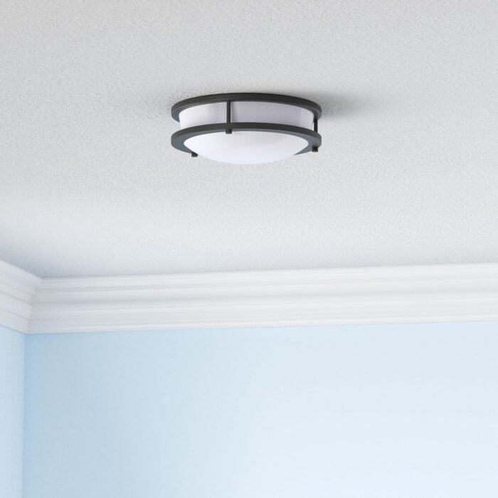 hykolity 10 inch Flush Mount LED Ceiling Light Fixture, 17W 1100lm, 2700K/3000K/3500K/4000K/5000K Adjustable Ceiling Lights, Oil Rubbed Bronze Saturn Dimmable Lighting for Hallway Bathroom or Kitchen - Image 2
