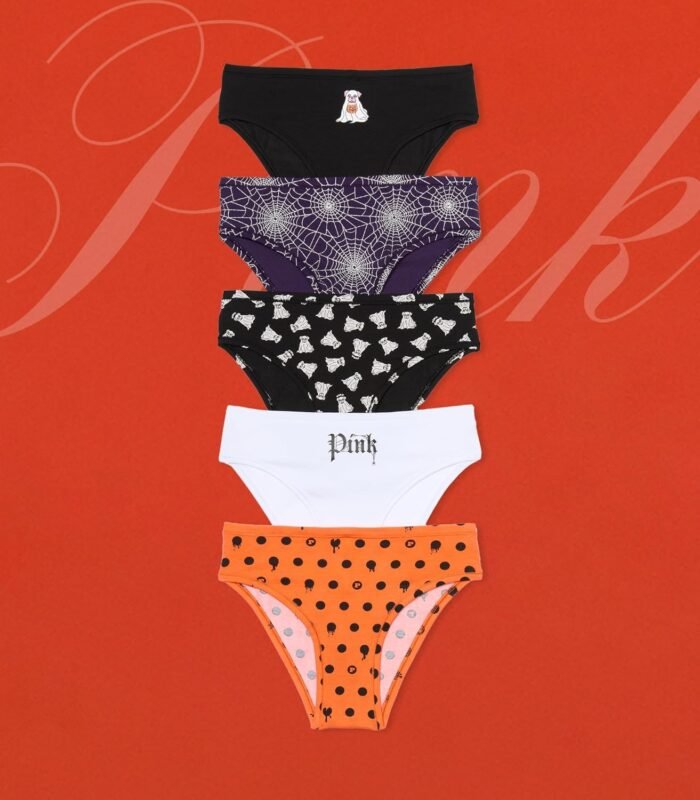 Victoria's Secret PINK Women's Cotton Cheeky Underwear, Minimal Coverage Panties for Women, Multi Pack (XS-XXL) - Image 4