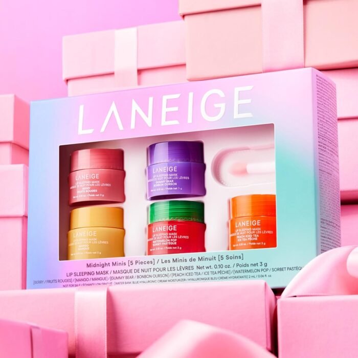 LANEIGE Lip Sleeping Mask: Nourish, Hydrate, Vitamin C, Murumuru & Shea Butter, Antioxidants, Flaky, Dry Lips - Image 2