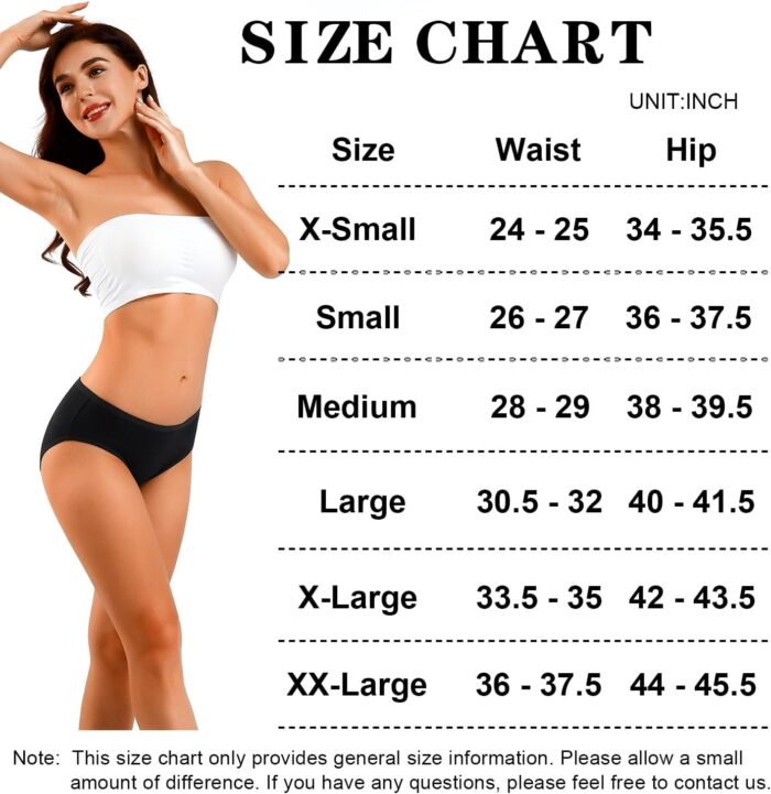Women's Cotton Bikini Panties, High-Cut Full Coverage Stretch Cool Underwear for Women - Image 6