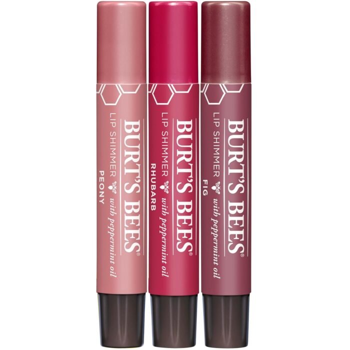 Burt’s Bees Shimmer Lip Tint Stocking Stuffers Set, Tinted Lip Balm, Moisturizing for All Day Hydration with Natural Glowy Pigmented Finish & Buildable Color, Kissable Color, Warm Collection (3-Pack) - Image 6