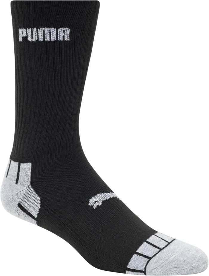 PUMA Men's 8 Pack Athletic Cushioned Crew Socks - Image 2