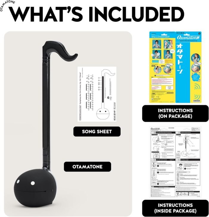 Otamatone [English Edition] Japanese Electronic Musical Instrument Portable Synthesizer from Japan by Cube/Maywa Denki, Black - Image 6