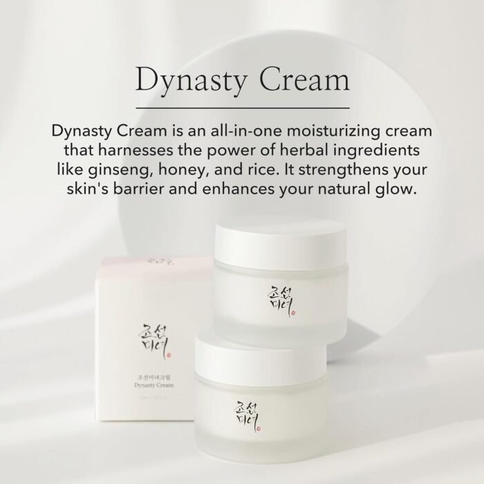 Beauty of Joseon Dynasty Cream Hydrating Face Moisturizer for Dry, Sensitive Skin, Korean Skincare for Men and Women 50ml, 1.69 fl.oz - Image 2