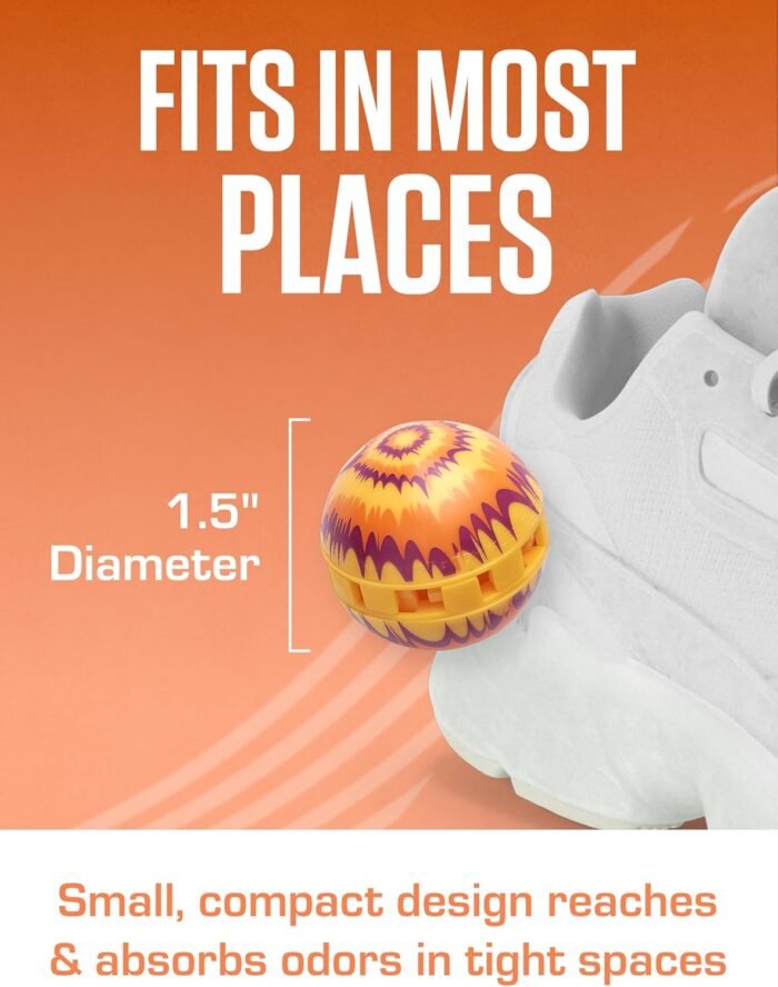 Sneaker Balls Matrix Sof Sole Shoe Eliminator & Remover, 3PK-Fresh, Clean Scent Blocks Odors-Twist-to-Activate, Colorful Designs, 6 Pack - Image 5