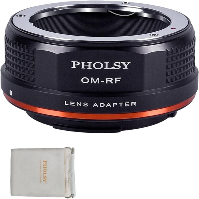 Lens Mount Adapter Manual Focus: Compatible with Olympus OM Lens to Canon RF (EOS R-Type) Camera Body