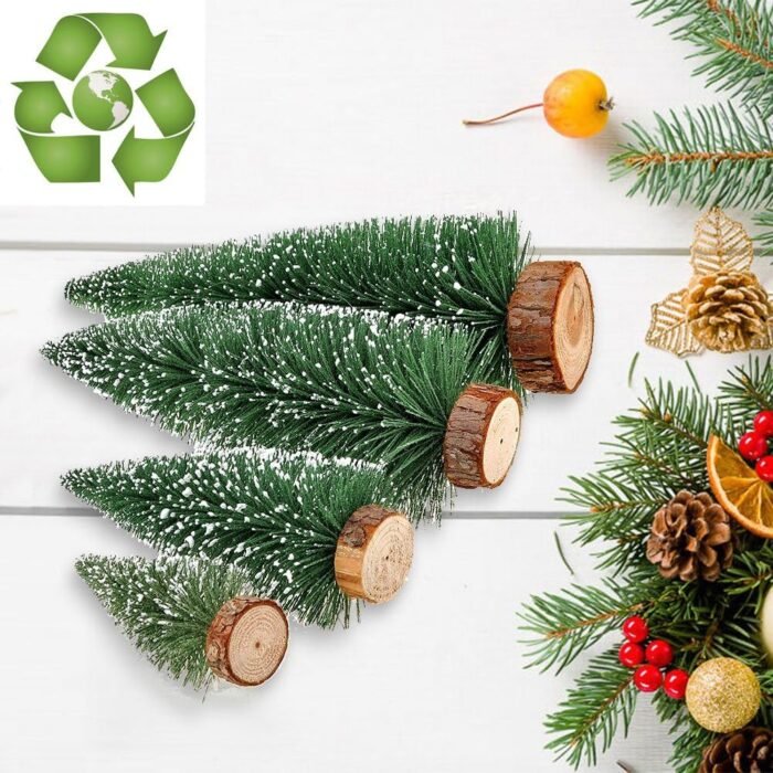 Desktop Miniature Pine Tree Tabletop Christmas Tree Small Pine Tree Decor Christmas Tree Toppers - Image 7