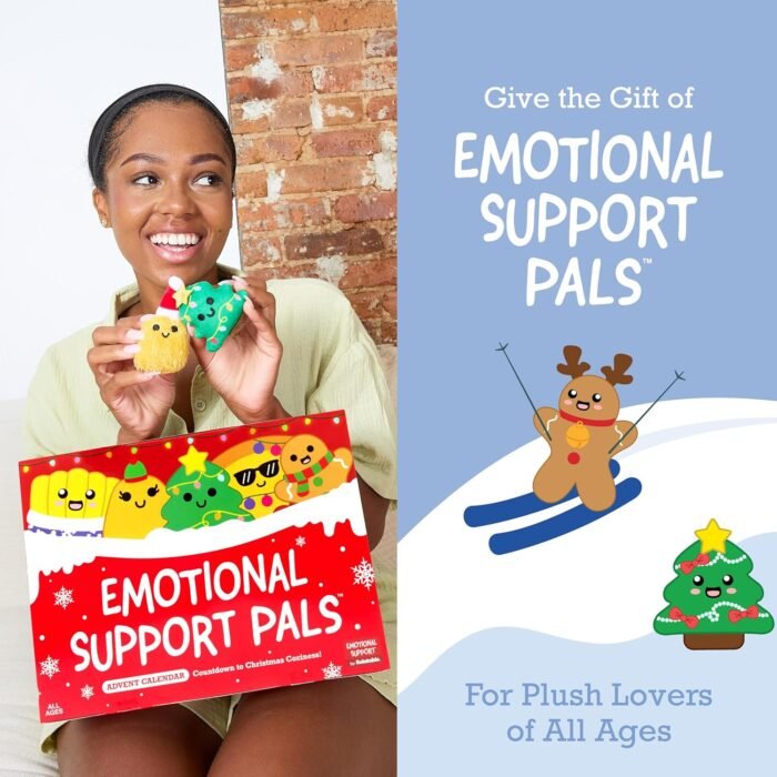 Emotional Support Plush Advent Calendar by Relatable, Perfect Plush Advent Calendar for Kids or Teens, Contains 25 Mini Collectible Plushies Including Fries, Gingerbread, and Nugget Plush Toys, Stocking Stuffers for Kids - Image 6
